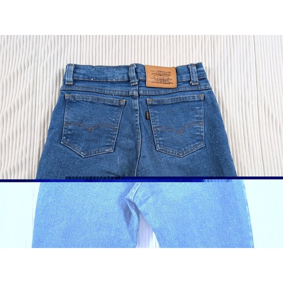Vintage Levi’s Boys 14 Blue Denim Black Tab Straight Leg Retro Jeans - Picture 8 of 12